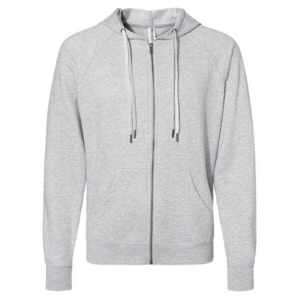 Unisex Icon Lightweight Loopback Terry Full-Zip Hooded Sweatshirt Thumbnail