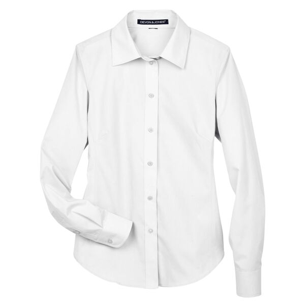 Women's Crown Collection® Broadcloth Woven Dress Shirt Thumbnail
