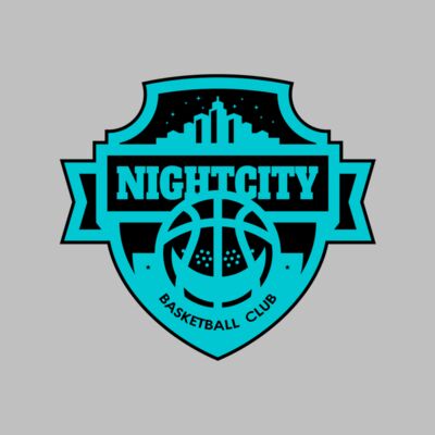 Night city Basketball club logo template Thumbnail