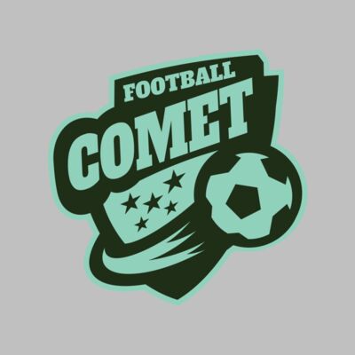 Comet Football logo template Thumbnail