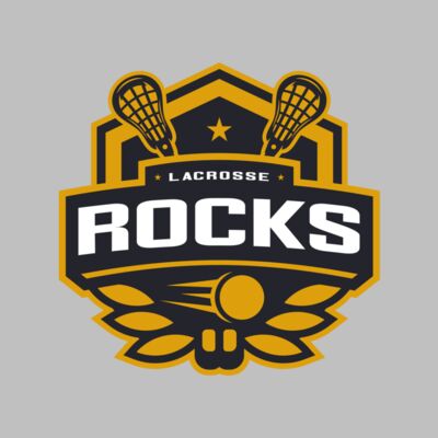 Rocks Lacrosse Logo Template Thumbnail