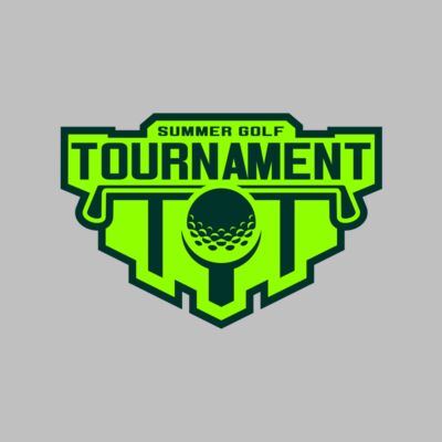 Tournament Summer golf logo template Thumbnail