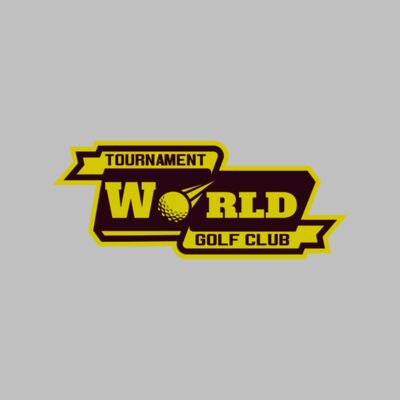 World Tournament Golf club logo template Thumbnail