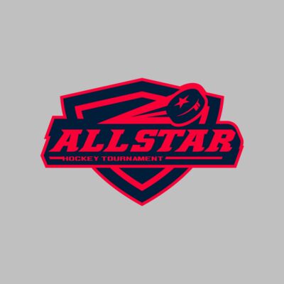 All Star Hockey Tournament logo template Thumbnail