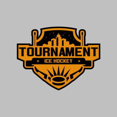 Tournament Ice Hockey logo template 02 Thumbnail