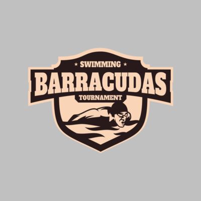 Barracudas Swimming Tournament logo template Thumbnail