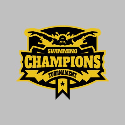 Champions Swimming Tournament logo template Thumbnail