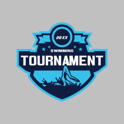 Swimming Tournament logo template Thumbnail