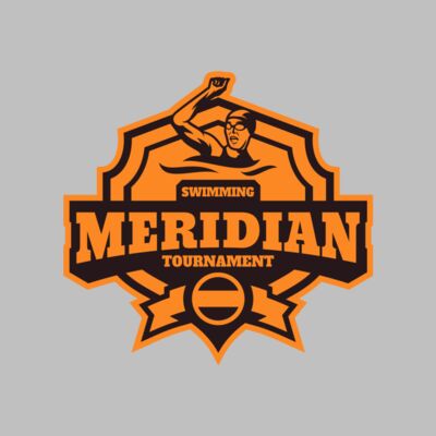 Meridian Tournament Swimming logo template Thumbnail