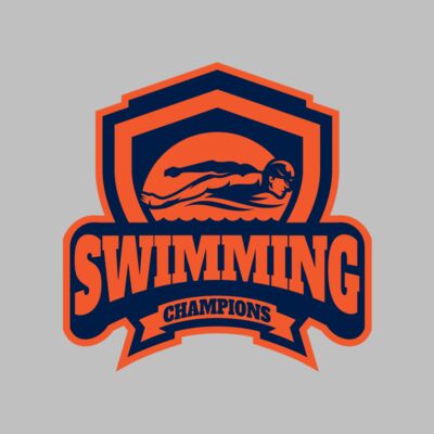 Swimming Champions logo template Thumbnail