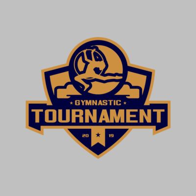 Gymnastic Tournament logo template 02 Thumbnail