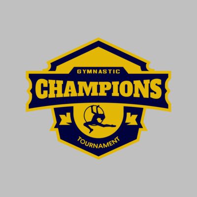 Champions Gymnastic Tournament logo template Thumbnail