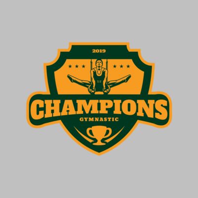 Champions Gymnastic logo template Thumbnail