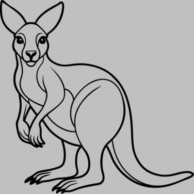 Kangaroo   Clipart 2 Thumbnail