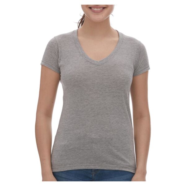 Women's Deluxe Blend V-Neck T-Shirt Thumbnail