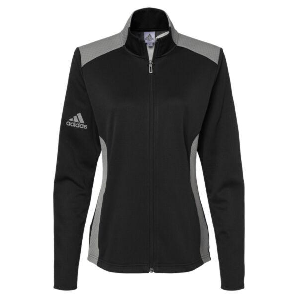 Women's Textured Mixed Media Full-Zip Jacket Thumbnail