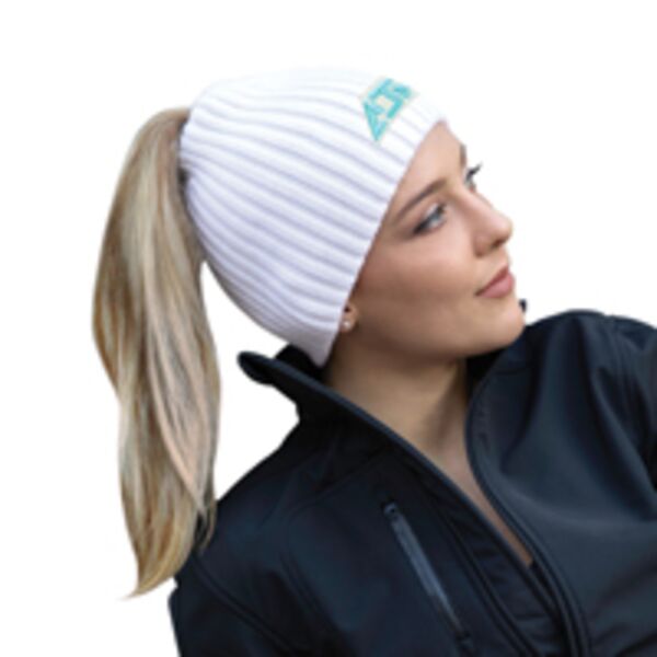 Acrylic Ponytail Opening Beanie Thumbnail