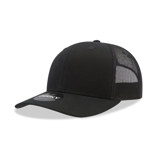 6 Panel Mid Profile Structured Cotton/Poly Blend Trucker Thumbnail