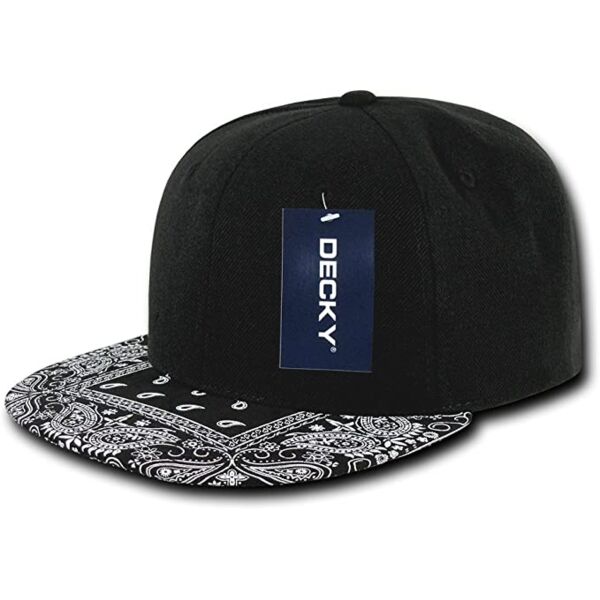6 Panel High Profile Structured Bandana Bill Snapback Thumbnail